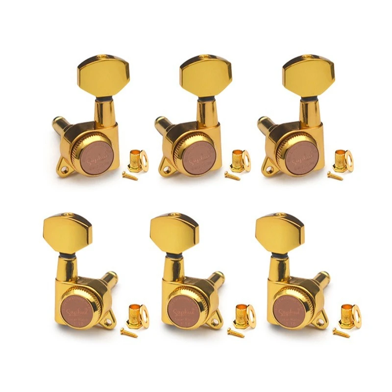 1:18 Electric Guitar Tuner Pegs Self-locking Guitar Tuning Knob Zinc Alloy Guitars String Winder String Instrument Accessories