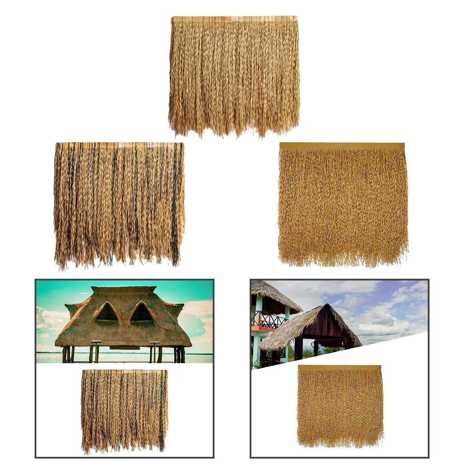 Straw Roof Thatch DIY Crafts Multifunctional Decorative Realistic Synthetic