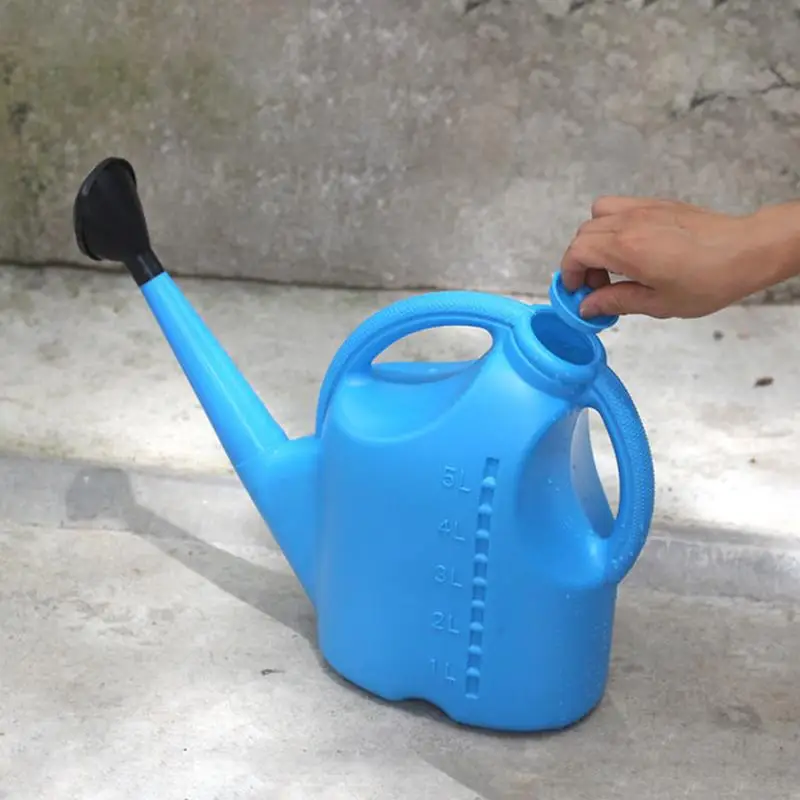 Large Watering Can Sprayer 5L Outdoor Plant Watering Pot With Removable Long Spout Garden Flower Water Inject Port Watering Tool