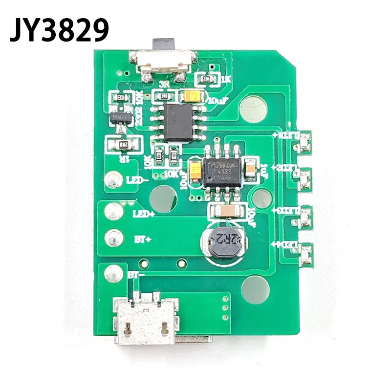 3.7V Flashlight Hand Lamp 5-10W LED Driver Board USB Charging for Mobile Phone DIY Lighting PCB Drive