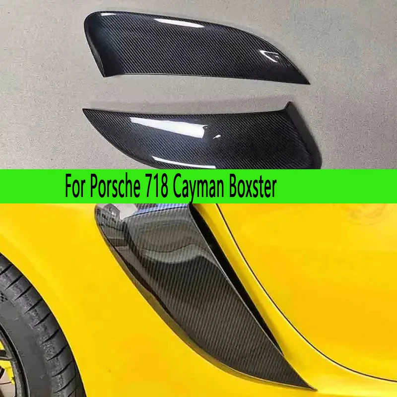 

Для Porsche 718 Cayman Boxster комплект из углеродного волокна, автоматическое крыло, боковое вентиляционное отверстие, боковой ветровой нож, выходная крышка, обновленный комплект кузова