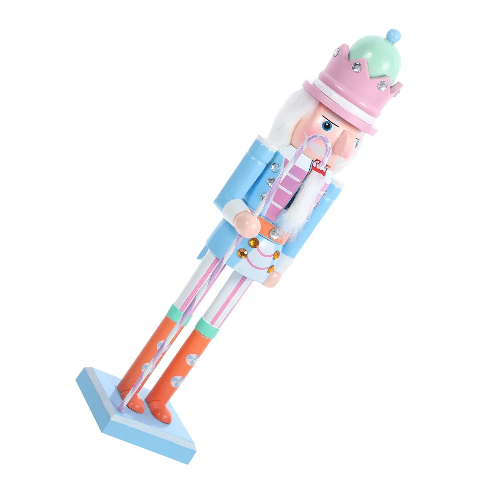 

Wooden Nutcracker Soldier Christmas Ornament Decor Holiday Home Office Party Xmas Craft Festive Decoration