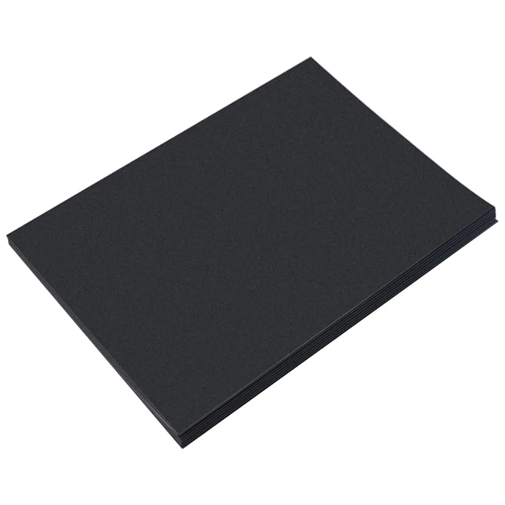 100Pcs A4 Black Drawing Paper 200Gsm Thick Kraft Cardstock for DIY Scrapbooking Greeting Cards Business Cards Kids Art