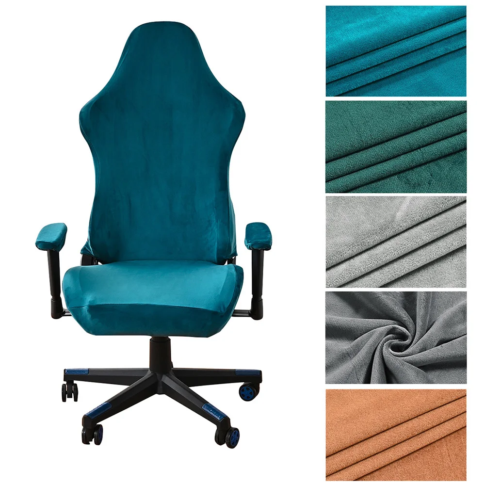 

New Dustproof Office Chair Cover Velvet Elastic Seat Cover for Computer Chair Armchair Slipcover Gaming Chair Cover Seat Case