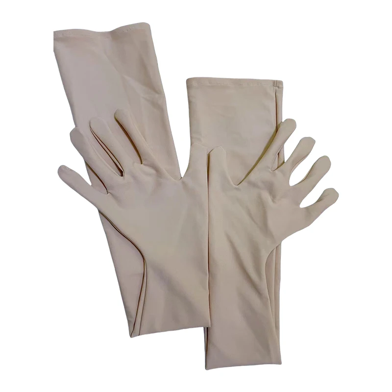 Fursuit Kigurumi Pink Flesh Spandex Zentai Gloves 54-58cm Long Performance Kigurumi Long Gloves Anime Lolita Cosplay Accessories