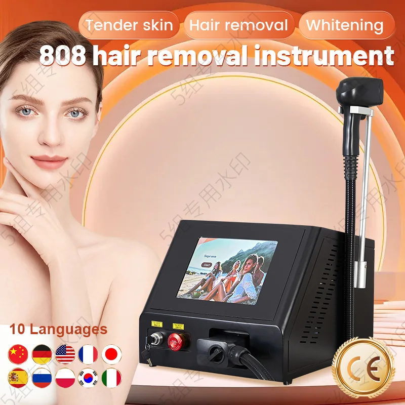 Hot Sale L-aser hair Removal Epilator 2000W Ice Platinum L-aser 755 808 1064 Diode Hair Removal Painless 808nm Machine