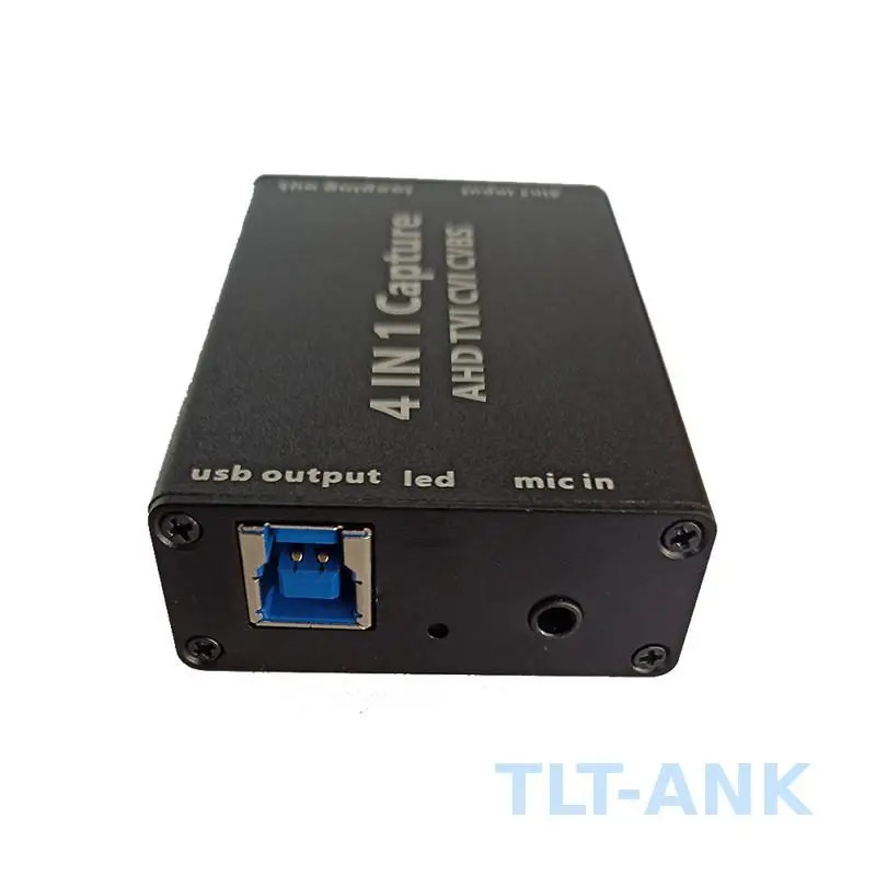 8MP TVI AHD CVI CVBS to USB Video Capture Card, 1080P Output, OBS Live Recording for Computer and Smartphone