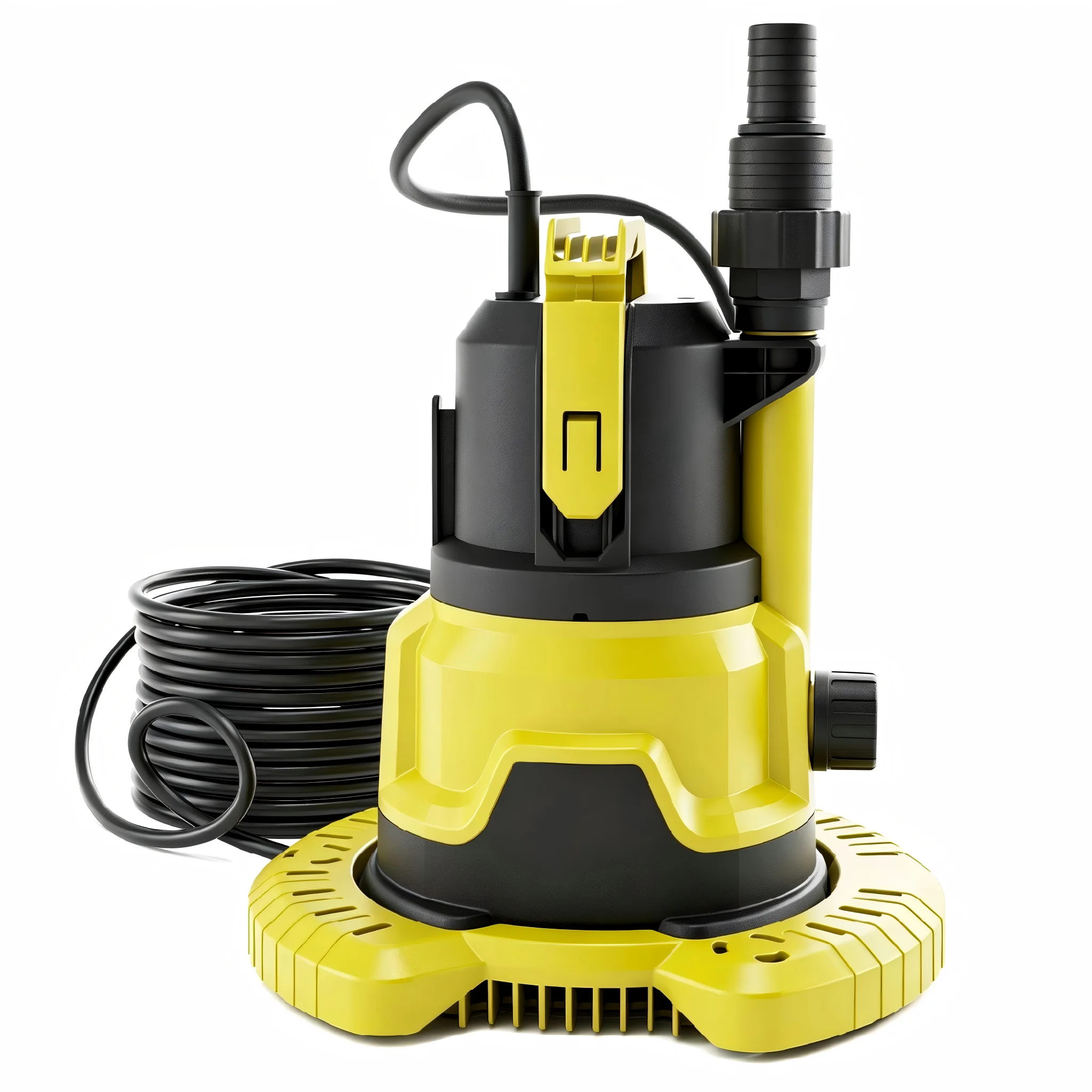 

Upgraded Pool Cover Pump - Dual Water Outlets, 1HP Submersible Water Sump Pump with Filter Net, 3500GPH Electric Portable Transfer Water Pump For Pool, Hot Tubs, Basement Floods, Boats, Gardens, and Ponds, Yellow