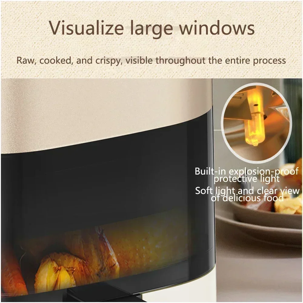 Air Fryer Household Multifunctional Intelligent Oil-less and Smoke-less Air Fryer Large Capacity Air Fryer