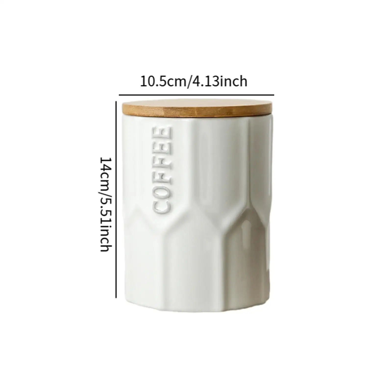 Ceramic Canister Multi Purpose Stylish Simple Wide Mouth Design Storage Jar