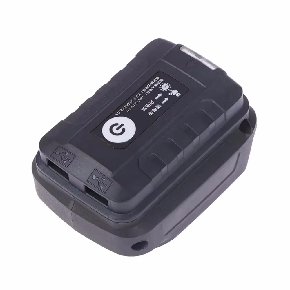 Adapter LED Working Light For Makita 14.4V/18V Li-on Battery BL1830 BL1430 BL1850 Dual USB Converter with LED Lamp for Makita