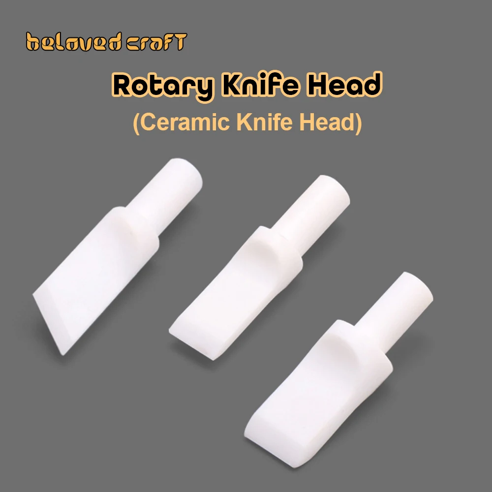 BelovedCraft  Leather Handwork Tool Rotary Knife Head Carving Blade Nicking Ceramic Knife Head