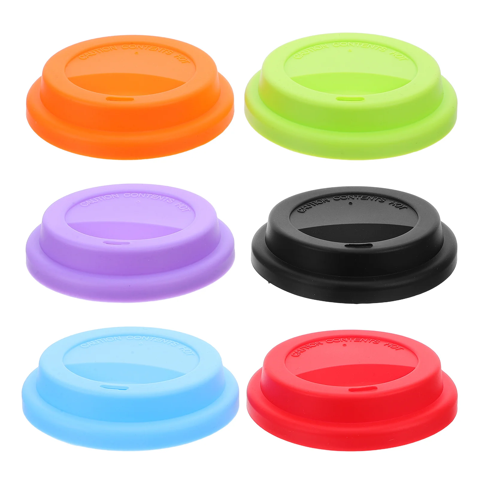 

6Pcs Silicone Cup Lid Set Food-Grade Universal Cover for Cups Wine Glasses Small Bowls Spill-Proof Hot Drink Protector