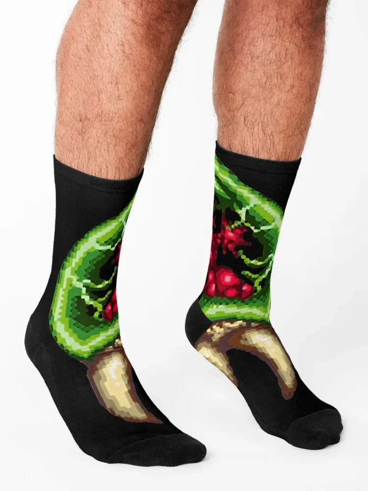 Super Metroid - Giant Metroid Socks christmas gift funny gifts essential Male Socks Women\'s