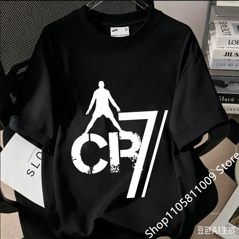 New Summer CR7 Print  Boys Girls T-shirt Cristiano Ronaldo Clothing Fashion Outdoor Casual Fashion Sports Tees Top Tshirt