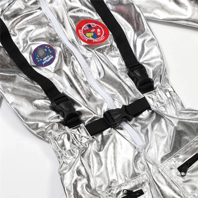 2026 crianças astronauta traje bordado macacão role play espaço terno bodysuit cosplay outfit para meninos e meninas presente de aniversário