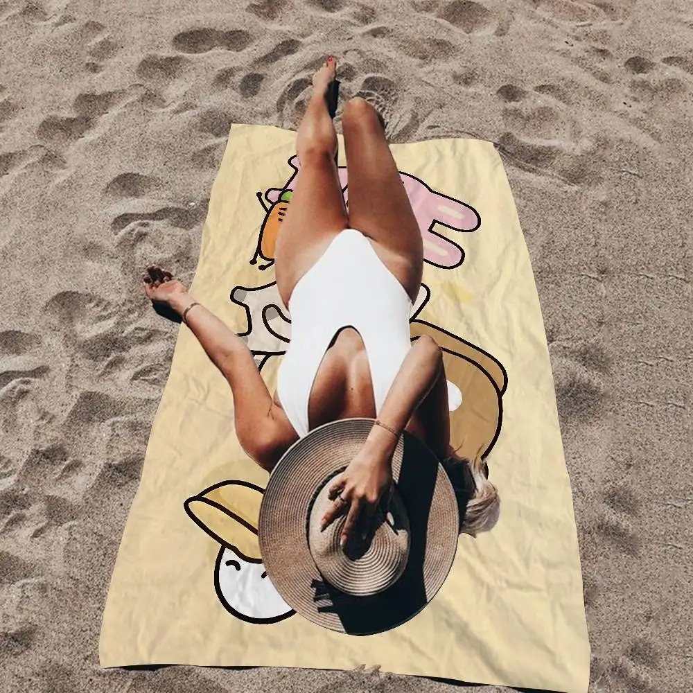 Funny-Siam-LippuS-Meme Microfiber Blanket Quick Drying Beach Towels Oversized Printing Super Absorbent Pool Towel Blanket