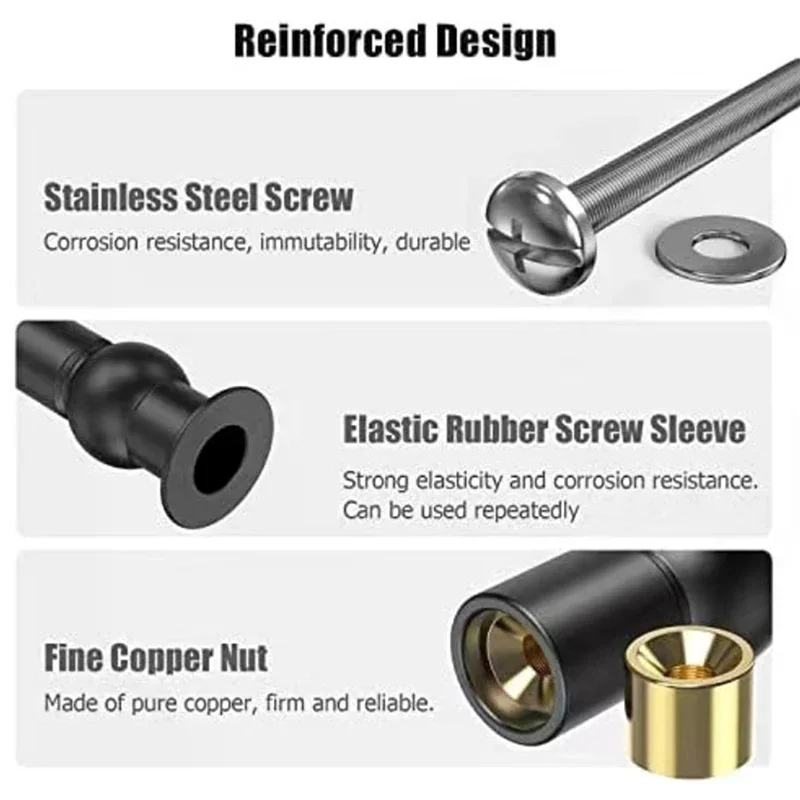 Toilet seat hinge 2 top fixed hinge package installation parts replacement release quick screw for toilet bathroom