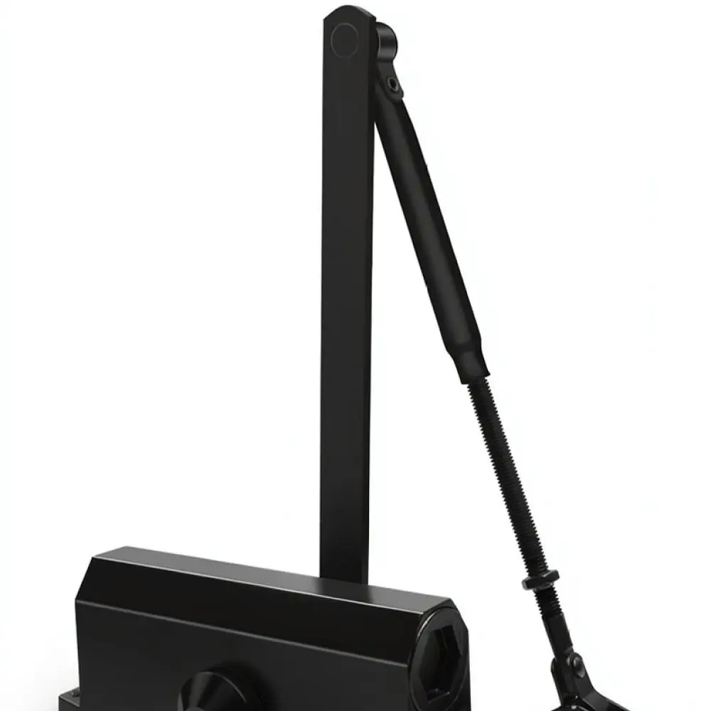 Automatic Door Closer Hydraulic Buffer System For Interior Exterior Fire Doors Adjustable Speed Modern Minimalist Design