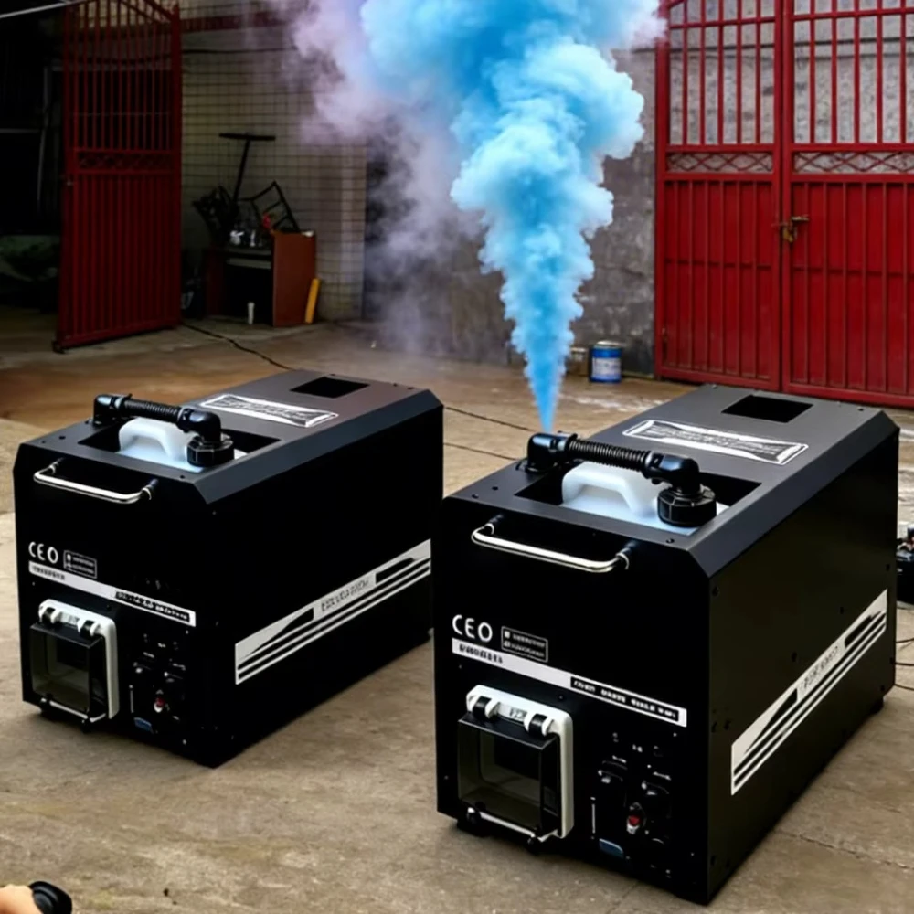 Stage Special Effect Equipment with Remote Control 3000W Smoke Machine Mixed Color Fog Machine Wedding Party