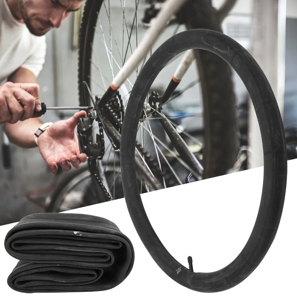 

2 PCS 22x1.75inch Bike Inner Tubes Butyl Rubber 32mm for Schrader Valve Inner Tube Replacement Bike Tires Tube Tire Repair