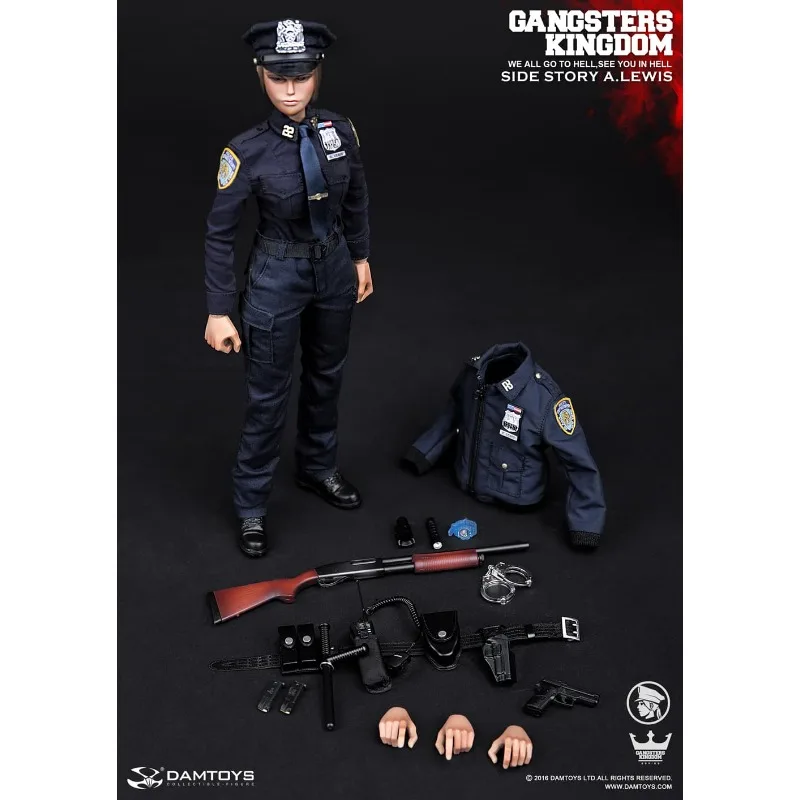 DAMTOYS Echte mobiele pop-serie Originele verhalen Anne Lewis, vrouwelijke politieagent 1/6 afgewerkt beweegbaar model Prachtig speelgoed