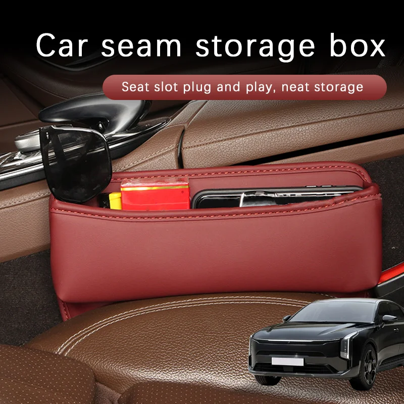 

Car Seat Gap Storage Box Driver Front Auto Seat Gap Filler Organizer Wallet Keys Card Storage Box For Kia K8