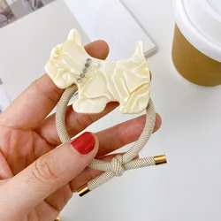 Acetic acid head rope Dog series cute hair ring Korean version rubber band hair accessories girl simple hair rope rubber band