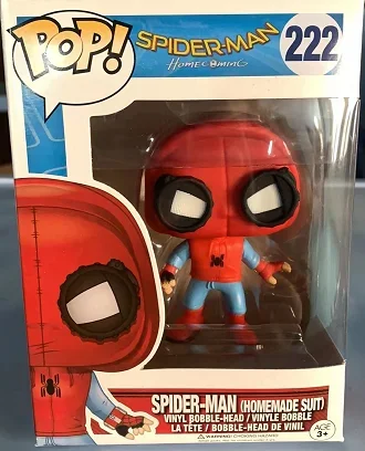 Figura de Vinilo Funko Pop de Marvel Avengers, Spider-Man # 220 Iron Man # 126 Capitán América # 481 Juguetes Coleccionables de Superhéroes, Regalos para Niños