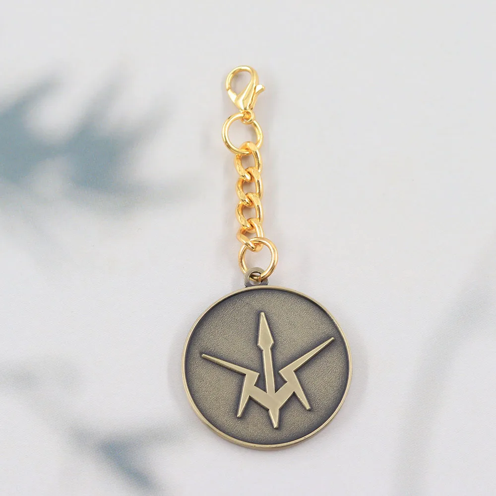 Code Geass Lelouch Schlüsselanhänger Anime Zero Helm Schwarze Ritter Emblem Schlüsselring Antik-Bronze Metallanhänger Auto-Taschen-Charm Schmuck – Detail 10