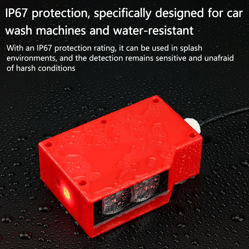 

The engineering car wash machine features a long-distance photoelectric switch with adjustable diffuse reflection infrared senso