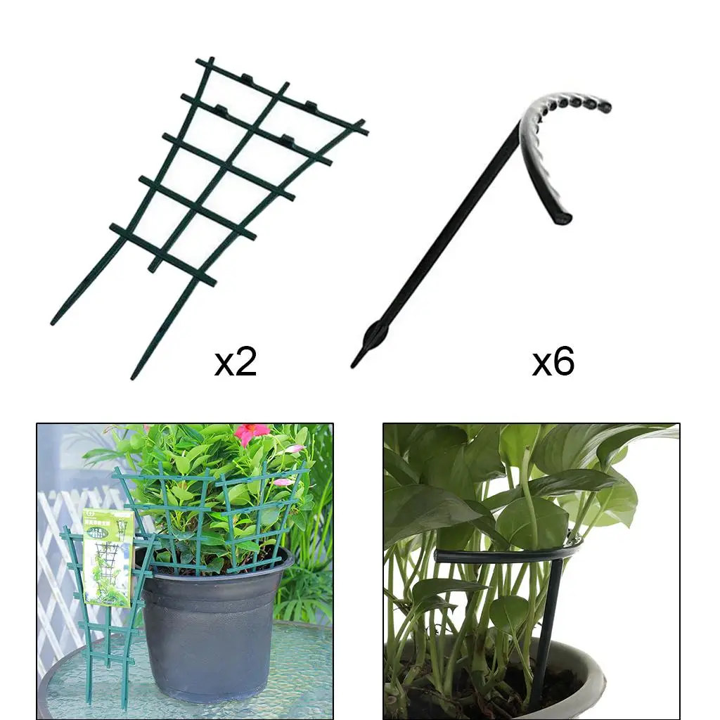 Durable Plant Vine Frame Support Patio Climbing Trellis Roses Cucumbers Pots