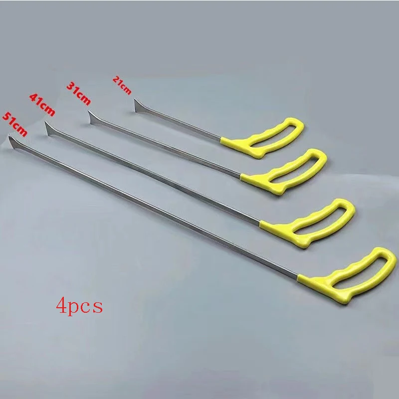 4pcs new car painless dent repair tool stainless steel dent removal rod flat shovel hail dent removal car door dent removal body