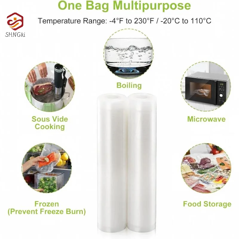 (BPA Free Vacuum Sealer Rolls Food Grade Universal Compatible For Kitchen Food Storage Meal Prep Sous Vide)