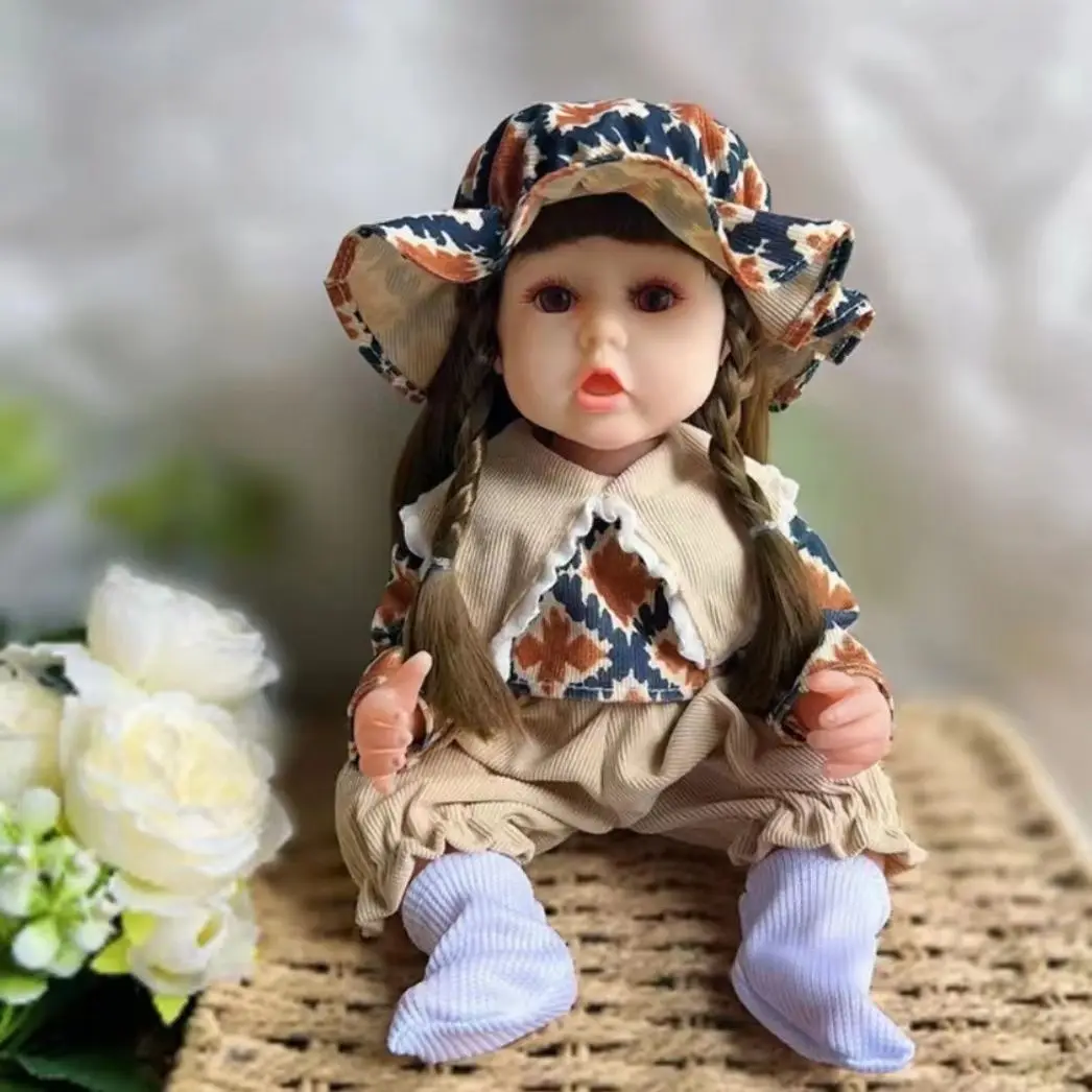 12in/30cm 실물 같은 다시 태어난 인형 현실적인 전체 실리콘 아기 비비 비닐 신생아 소녀 인형 공주 유아 장난감 어린이를위한 선물