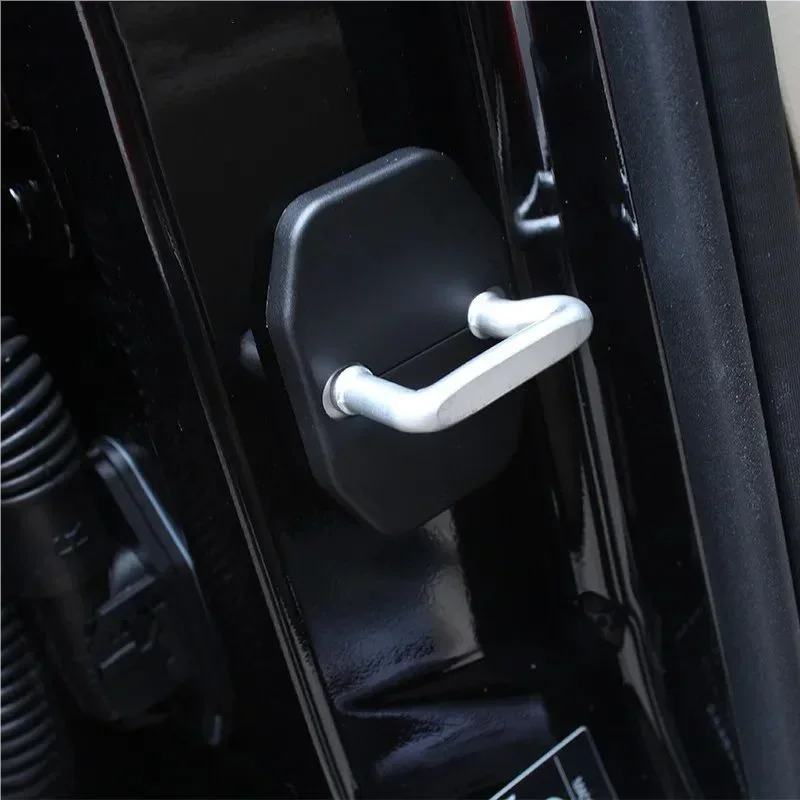 Car Door Lock Buckle Decoration Protective Stickers For Mercedes Benz A E B C M S SL Class CLA GLA GLK GLA Interior Accessories