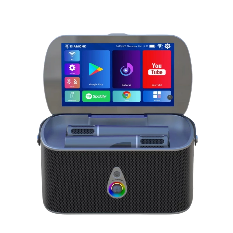 

Diamond Audio-DM-D6 Karaoke Machine With HD Touch Screen, Wifi, Microphone
