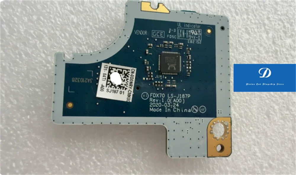 FOR Dell Precision 7550 7750 7560 SD Card Reader IO Indicator Board LS-J187P LF-J171P