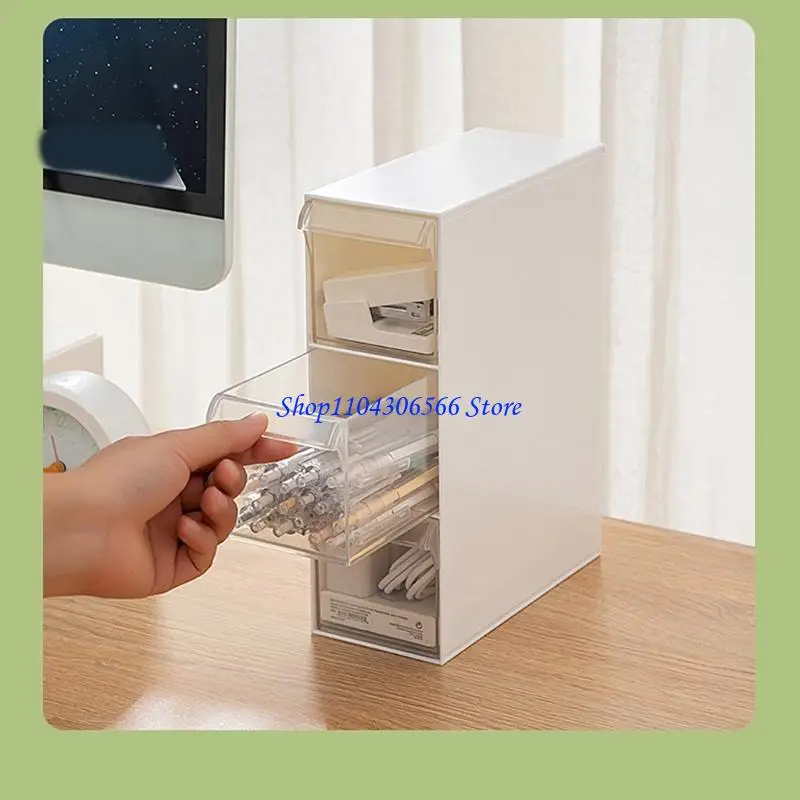 02DD Desktop Drawer Storage Box Building Block Organization Transparent Toy Sundries Organization Home Cosmetics Box