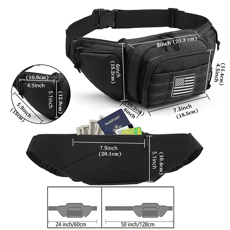 Outdoor Multifunktionale Taktische Taille Pack Herren Wandern Wasserdichte lagerung Rucksäcke Männlichen Jagd Reise Umhängetasche