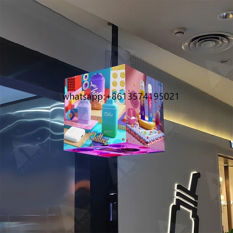 

TCustomized 4 Sided 5 Sided Smart Control Outdoor Indoor P2.5 Cubic Led Display Commercial Advertising Magic Box Cube LED Screen