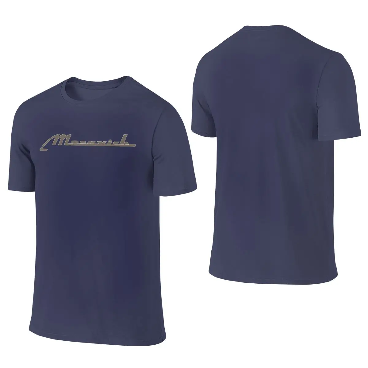 Moskvich Soviet Car Maker Logo Straight Leg Reversible T-shirtLazy Style   Men's T-shirts