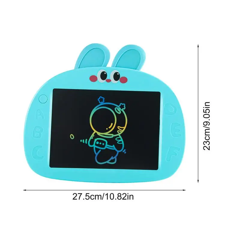 Kids Doodle Board Cute Rabbit Shape Electronic Writing Pad Road Trip Accessories LCD Doodle Board Tablet Toy For Learning And