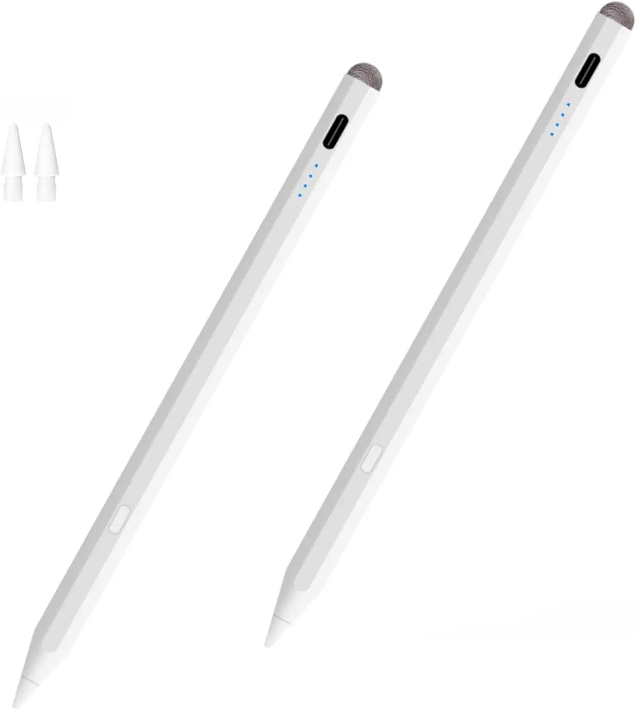 

Набор из 2 стилусов для iPad 11-го/10-го/9-го поколений, быстрая зарядка, совместим с моделями iPad Pro/Air/Mini 2018-2025 годов