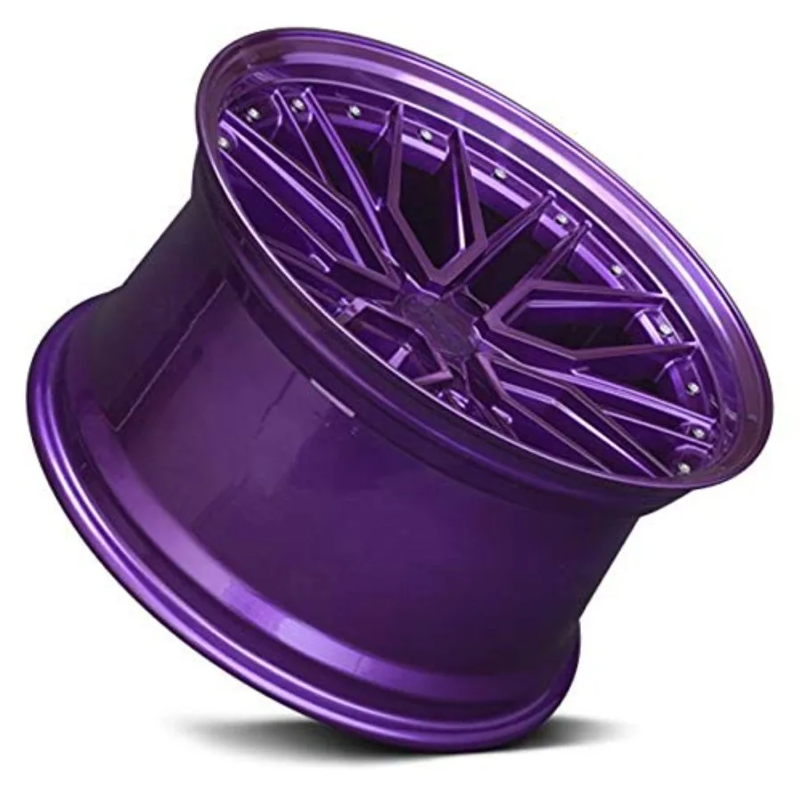 18x8.5 5x112 35et Diamond Cut Purple Wheel for SUV Car Lightweight Alloy Rim with Sleek Finish and Durable Construction