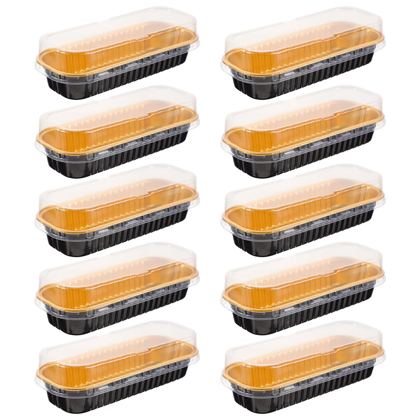

20Pcs Disposable Aluminum Foil Loaf Pans with Lids Mini Cake Containers for Bbq Picnic Party Catering Storage