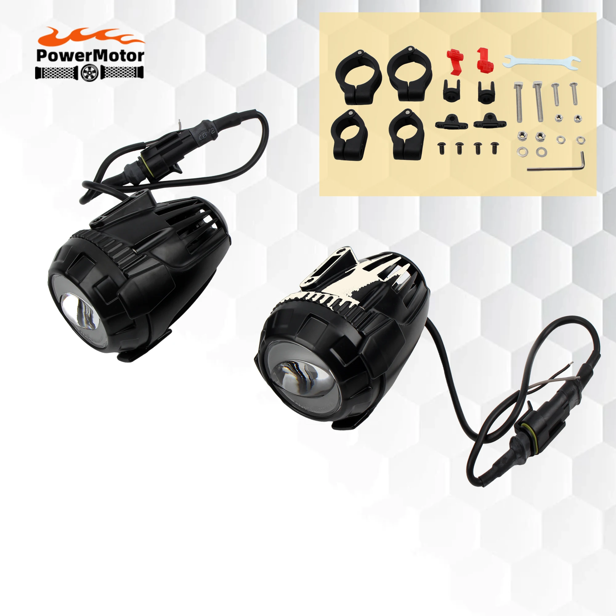 

For BMW R1200GS Motorcycle LED Headlight Fog Lights Spotlight Headlamp Dirt Pit Bike Fog Lamp F850GS 750GS 1250GS LC Adventure