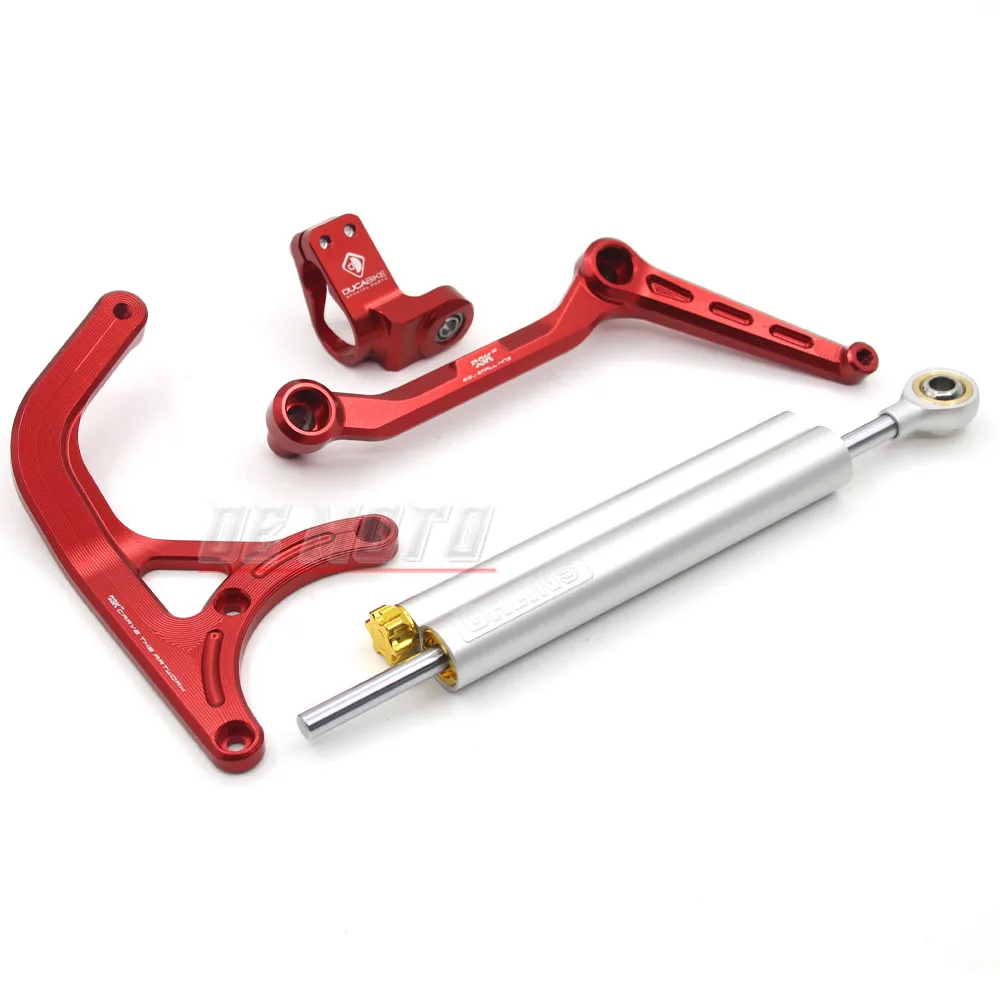 Directional Damper Bracket V4 Pikes Peak Accessories Suitable FOR Ducati Multistrada MTS V4 RALLY Titanium Ruler