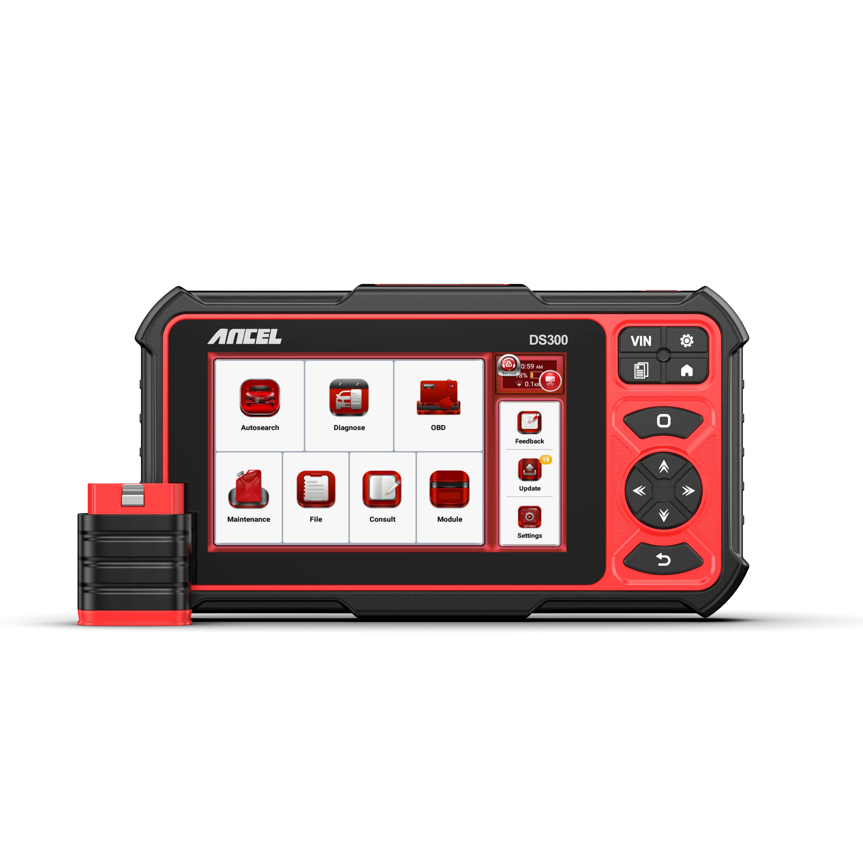 Диагностический сканер Ancel DS300 Professional для автомобилей, OBD2, все системы, кодирование и сброс форсунок, инструмент диагностики, автомобильный сканер OBD2