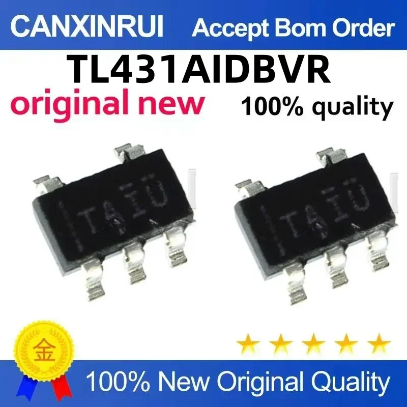 

(5-100 pieces)TL431AIDBVR SOT23-5 SMT Silk Screen TAIU Reference Voltage Chip Brand New
